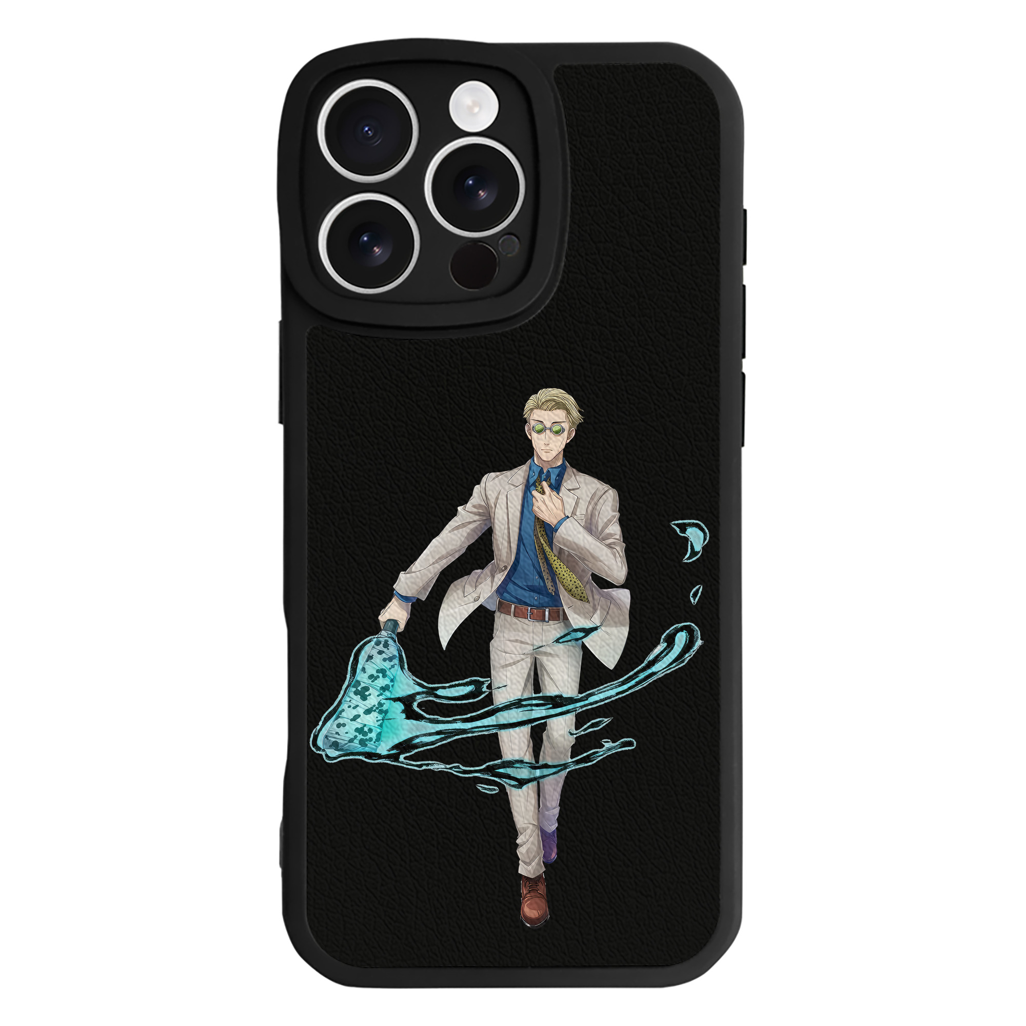 （画像用） 呪術廻戦 Jujutsu Kaisen 【iPhone 16シリーズ対応】シリコンスマホケース（レザー調） 材質：シリコン